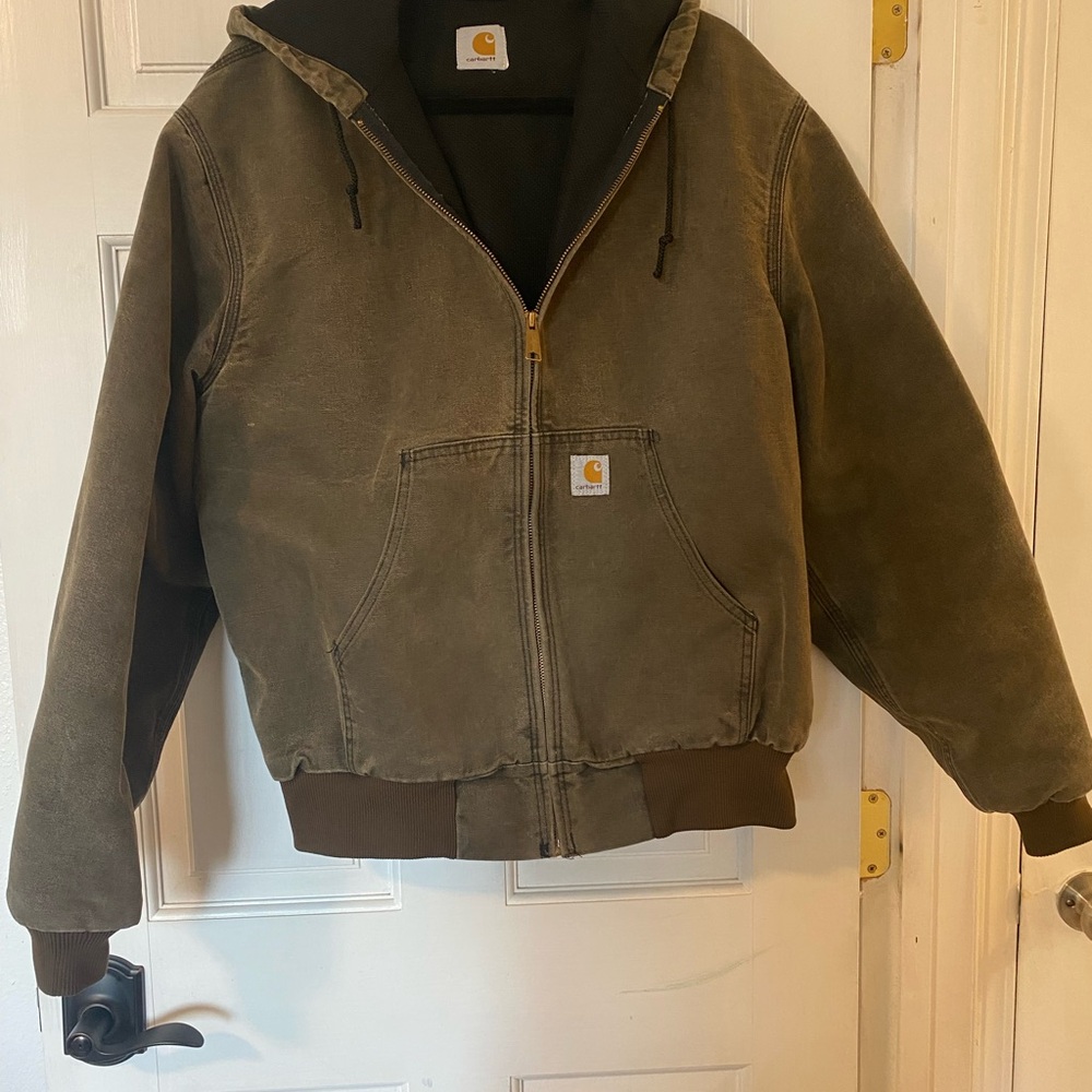 Carhartt Green Hooded Active Jacket